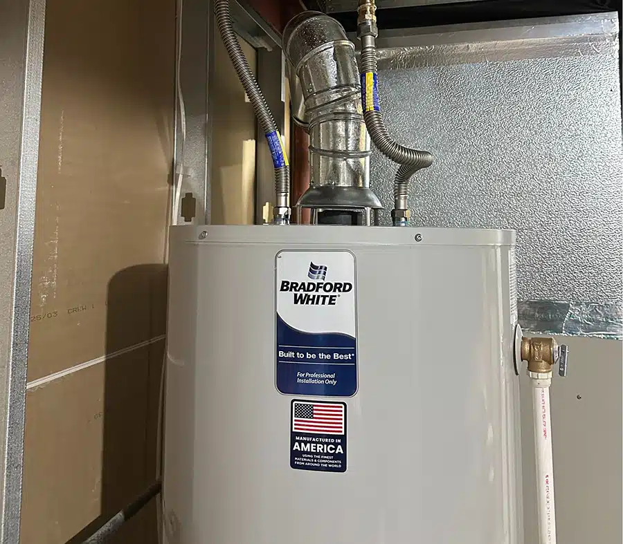 Bradford White water heater in Denver CO home