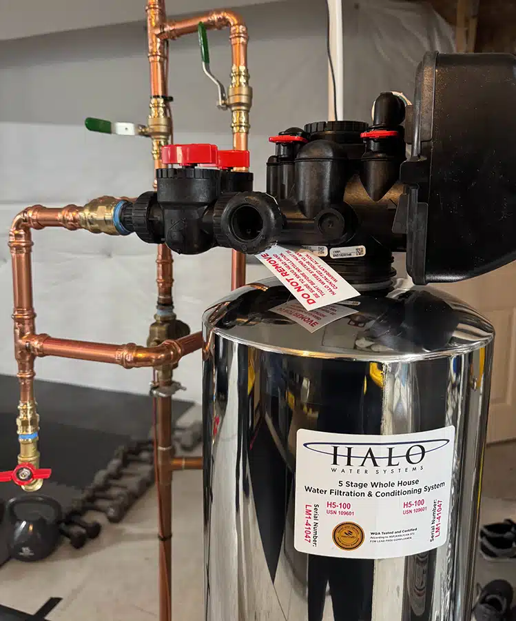 Halo 5 whole home water filtration & conditioning system