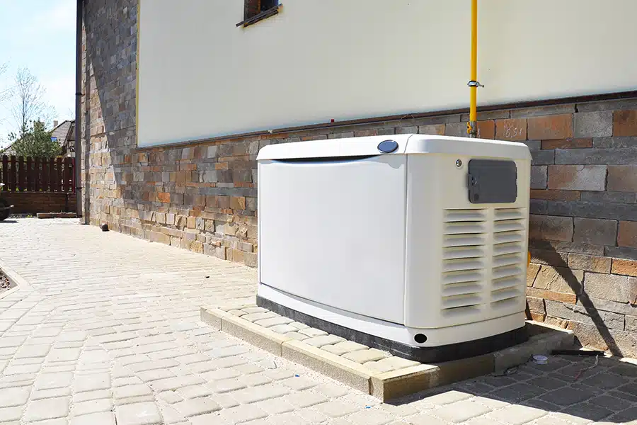 residential generator outside Denver CO home
