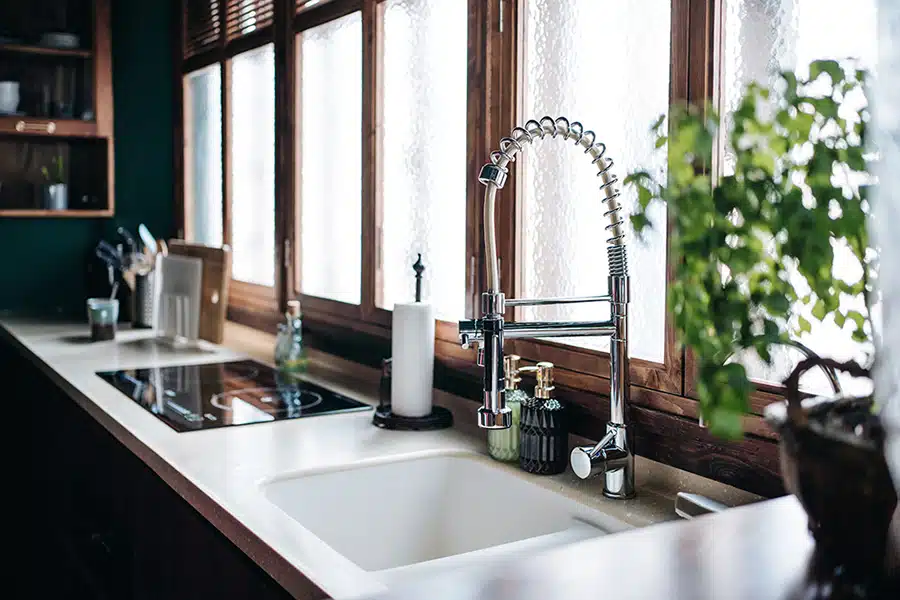 modern kitchen faucet in Denver kitchen