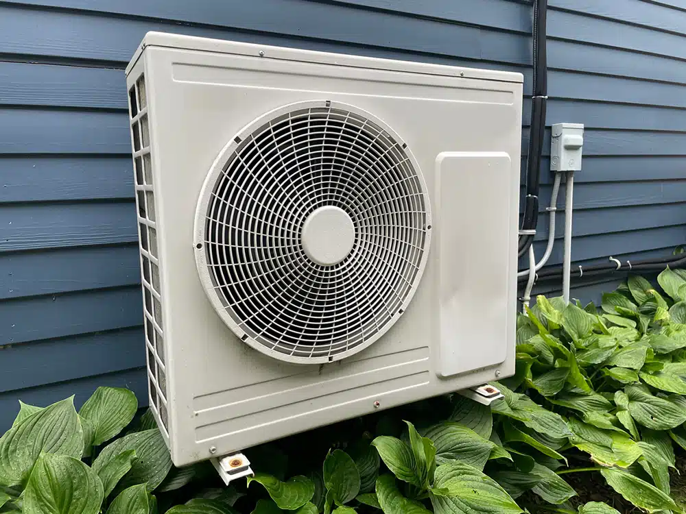 heat pump outside Denver home
