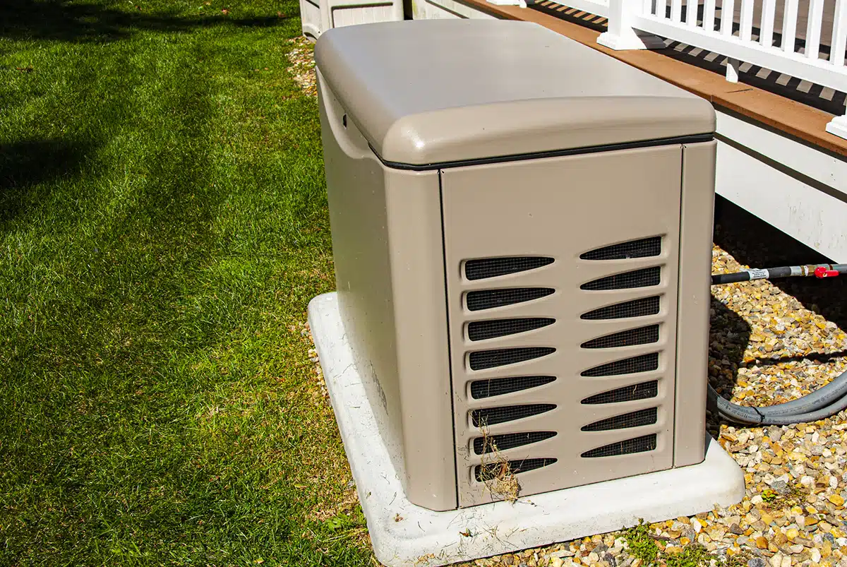 residential generator outside Denver CO home