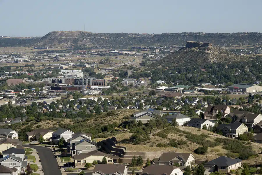 Castle Rock Colorado view from Quarry Mesa Open Space