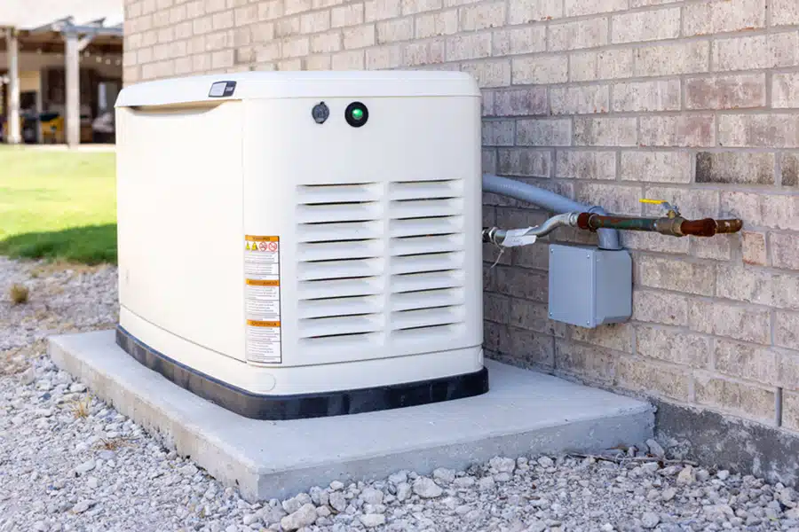 residential generator outside Denver CO home
